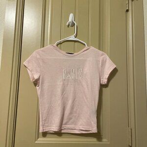 Women's Pink Crop-top